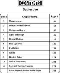 Unique Notes Physics 11th Class