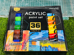 ACRYLIC PAINT SET 36 PC. 30ML FINE QUALITY - MAJEED BOOK STORE