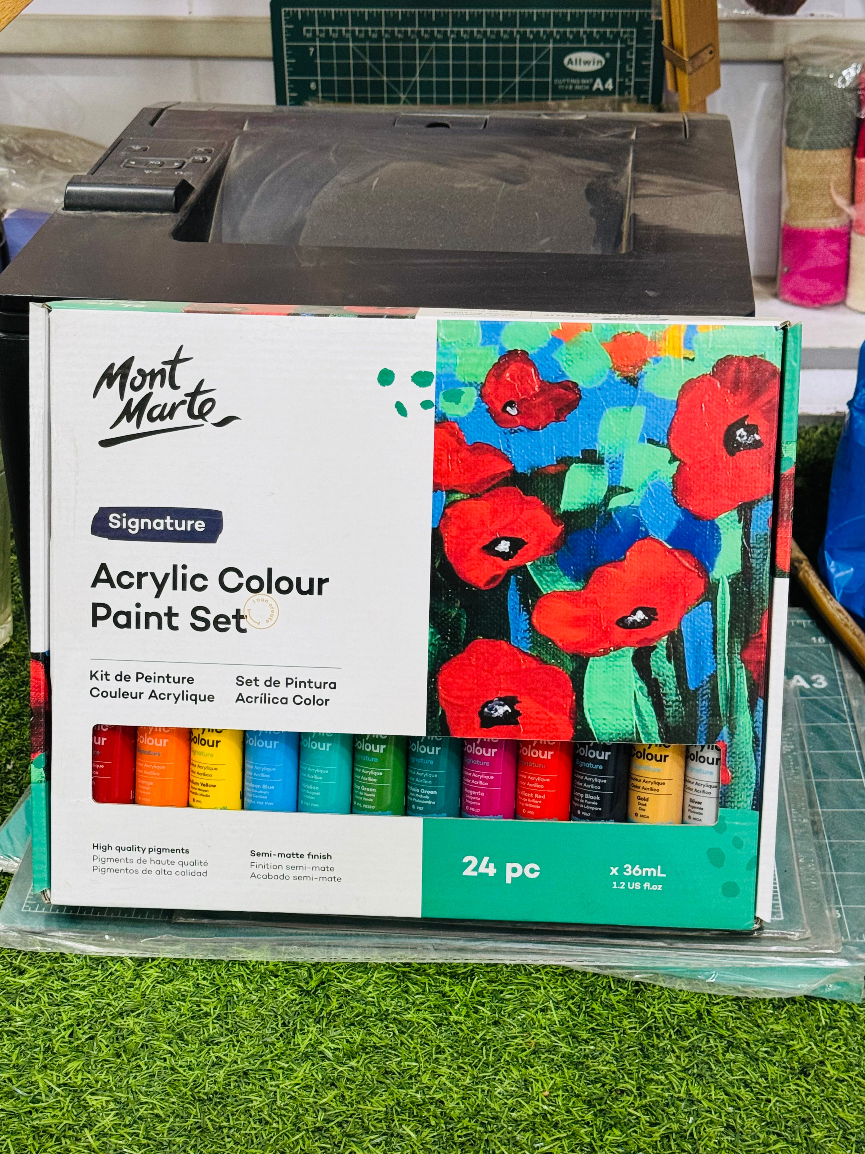 ACRYLIC PAINT SET 24PC 36ML - MAJEED BOOK STORE