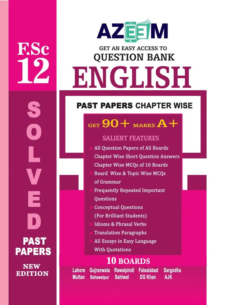 Past Paper English A-101 - MAJEED BOOK STORE