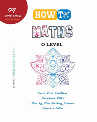 How To Maths O Level P1 - MAJEED BOOK STORE