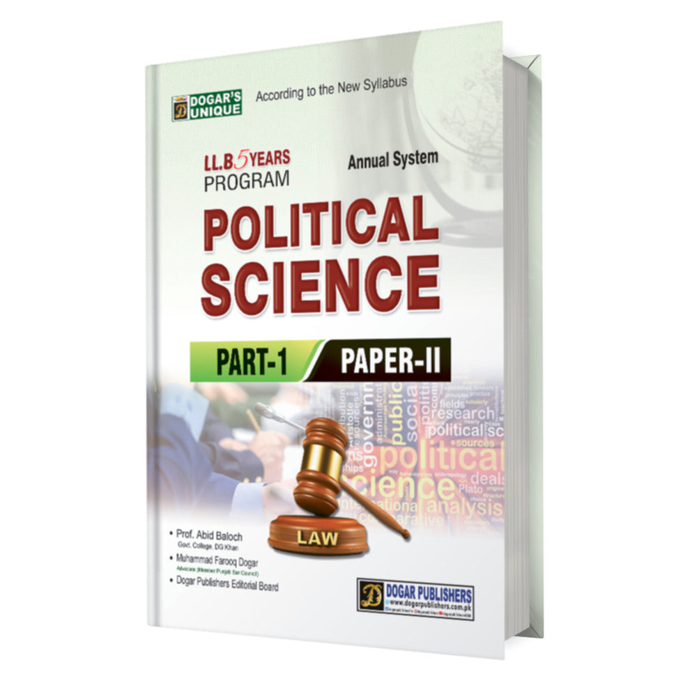 LLB Political Science Part 1 (5 Years Program) - MAJEED BOOK STORE