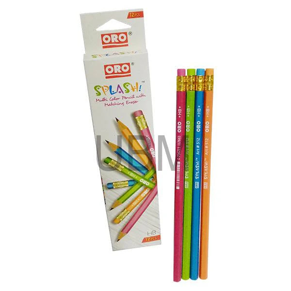 ORO LEAD PENCIL SPLASHI NO.512 (12PCS) - MAJEED BOOK STORE