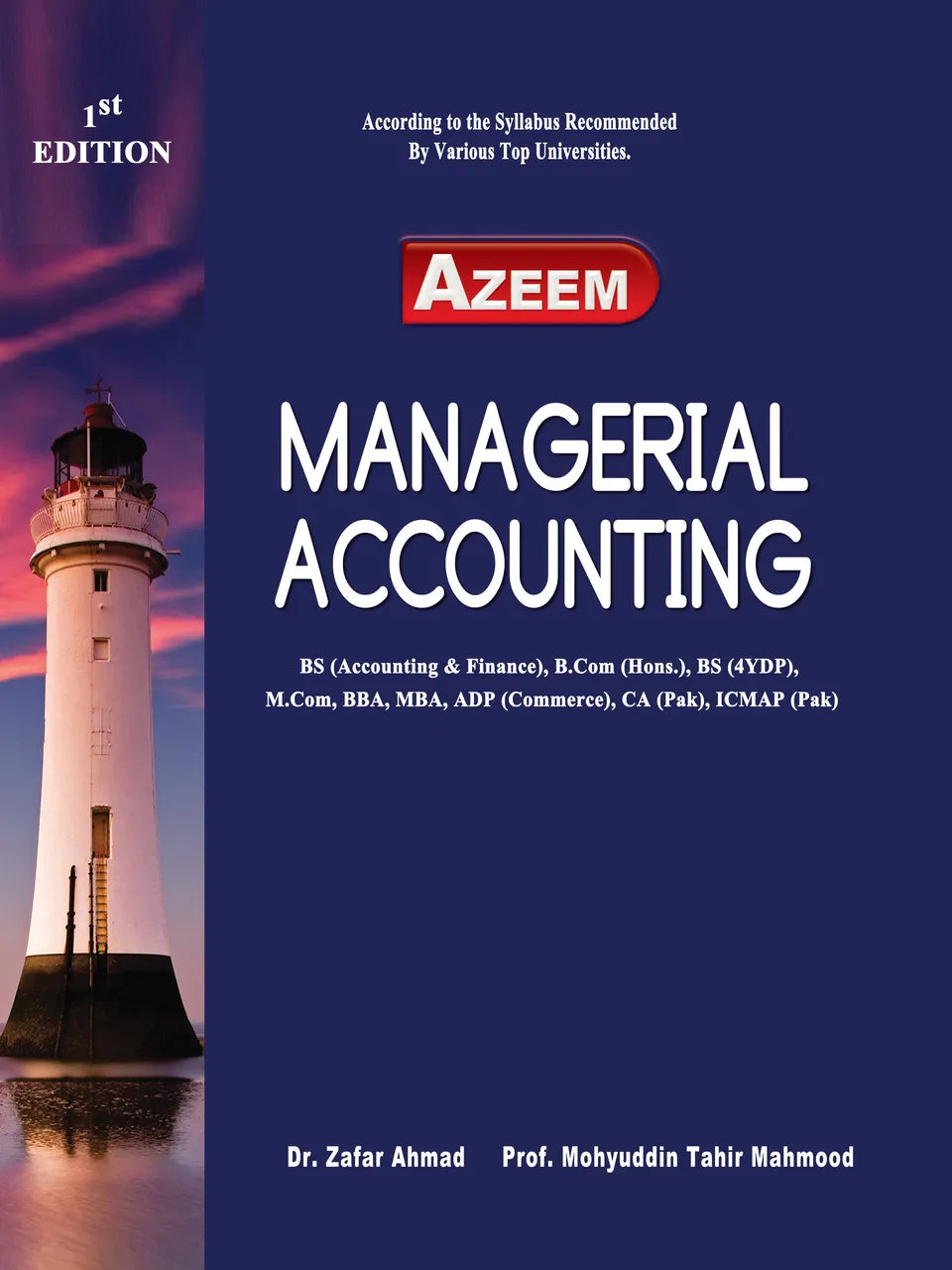 Managerial Accounting - MAJEED BOOK STORE