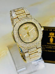Gold Iced Out PP Branded Premium Watch