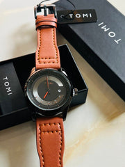 Tomi Brown Black Royal Dial Watch