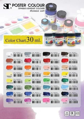 St Poster Color 32 Brilliant Shades 30ml - S01 White