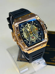 Black Rose Gold Heavy Mille Watch