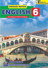 UNIQUE NOTES 6th ENGLISH (PTB