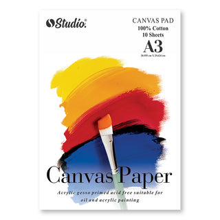 Studio Black Canvas Pad (A4)