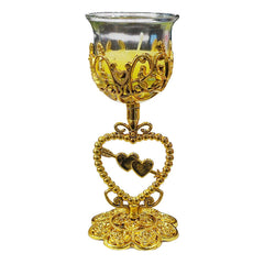 Plastic Golden Heart Candelabra