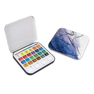 Daler Rowney Aquafine Watercolor Travel Set Of 24