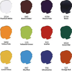 Keep Smiling Acrylic Set Of 12 Colors-30 Ml