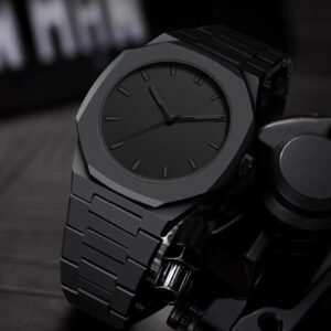Arabic Aura Full Black Luxury Waterproof Wrist Watch