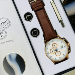 Tomi S6C Brown Rose Gold Gift Set Watch