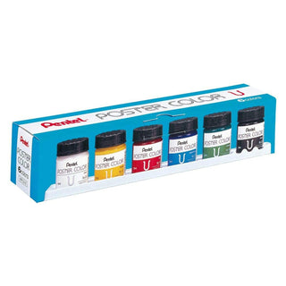 Pental Poster Color WPU 30CC 6 Pieces/Box - Multi Colors