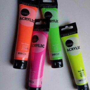 Daler Rowney Simply Neon Acrylic Tubes In 75ml