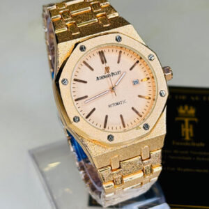 Frosted Rose Gold AP Watch