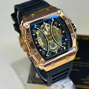 Black Rose Gold Heavy Mille Watch