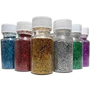 Crushed Glitters Bottles Pack Of (6)