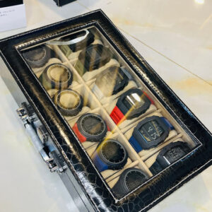 Watch Organiser 12 Slots Box With Handle