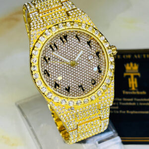 Gold Curdden Unisex Iced Out Watch