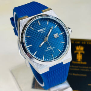 Blue Silver PRX Silicon Strap Watch