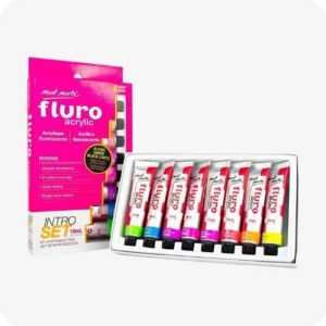 MONT MARTE Fluorescent Paint Set (8 X 18ml)