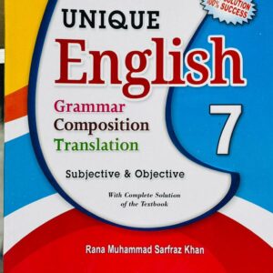 UNIQUE ENGLISH GRAMMER 7TH CLASS - MAJEED BOOK STORE