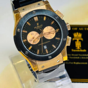 Minimal Copper Black Dial Super Clone Chronograph Hublot Watch