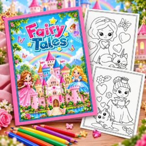Fairy Tales Coloring Book - Magical Activity Book for Kids"